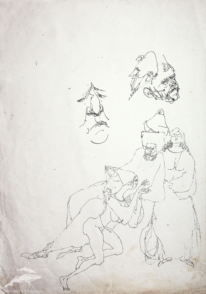 Gion Mihail, Orientali, 42x30 cm verso