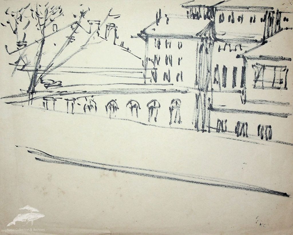 Gion Mihail, Peisaj, 20x25.5 cm