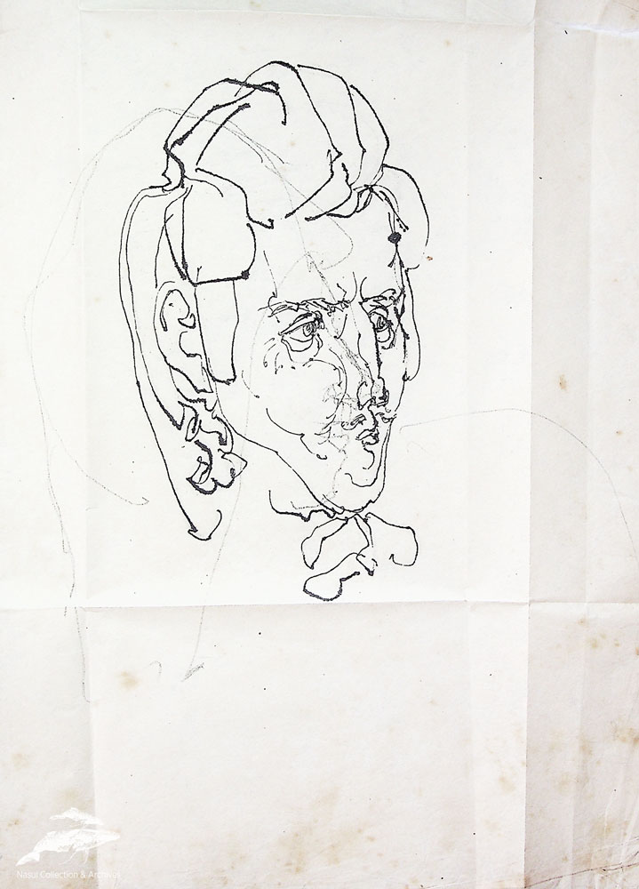 Gion Mihail, Portret, 30x22,5 cm