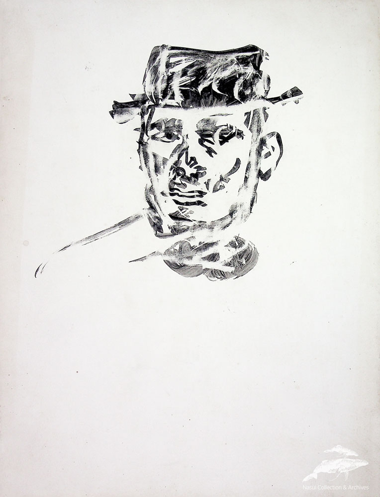 Gion Mihail, Portret, 31,5x23,5 cm