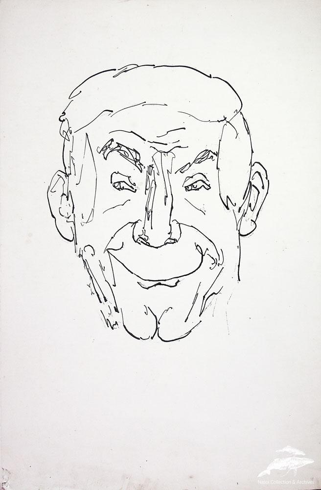 Gion Mihail, Portret, 35x23 cm