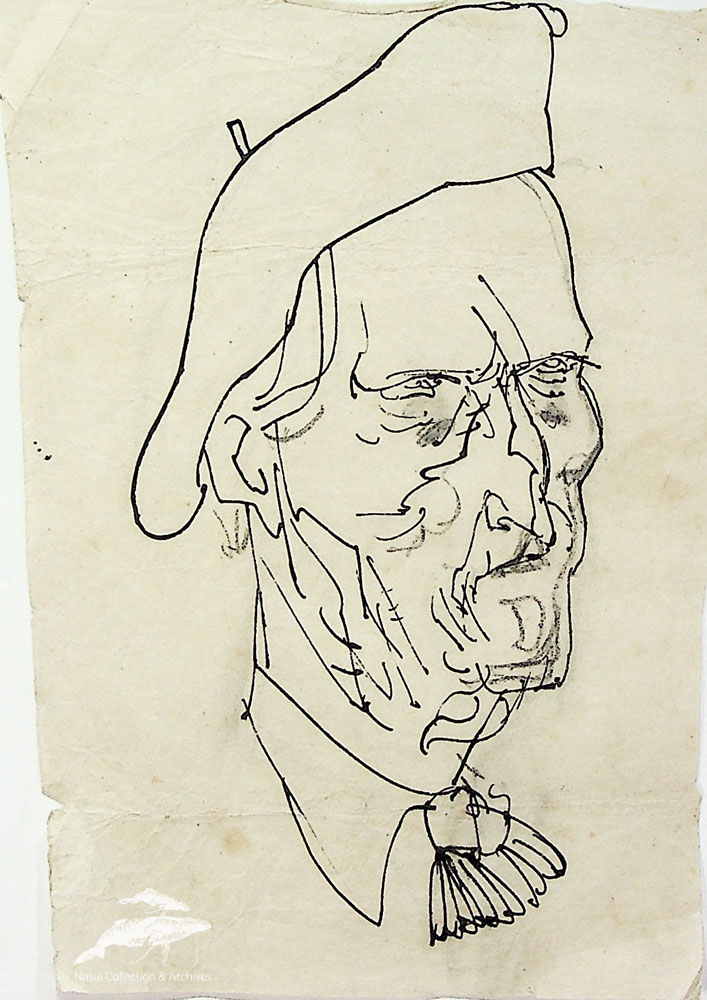 Gion Mihail, Portret de artist, 17,5x12,5 cm