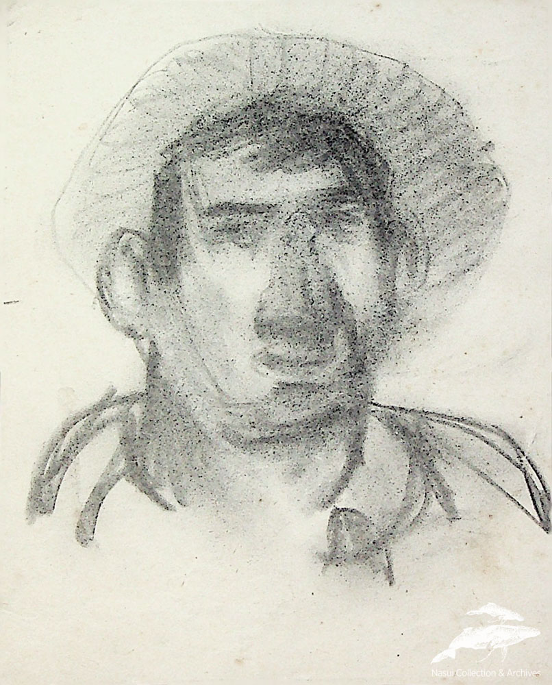 Gion Mihail, Portret de expresie, 14,5x12 cm