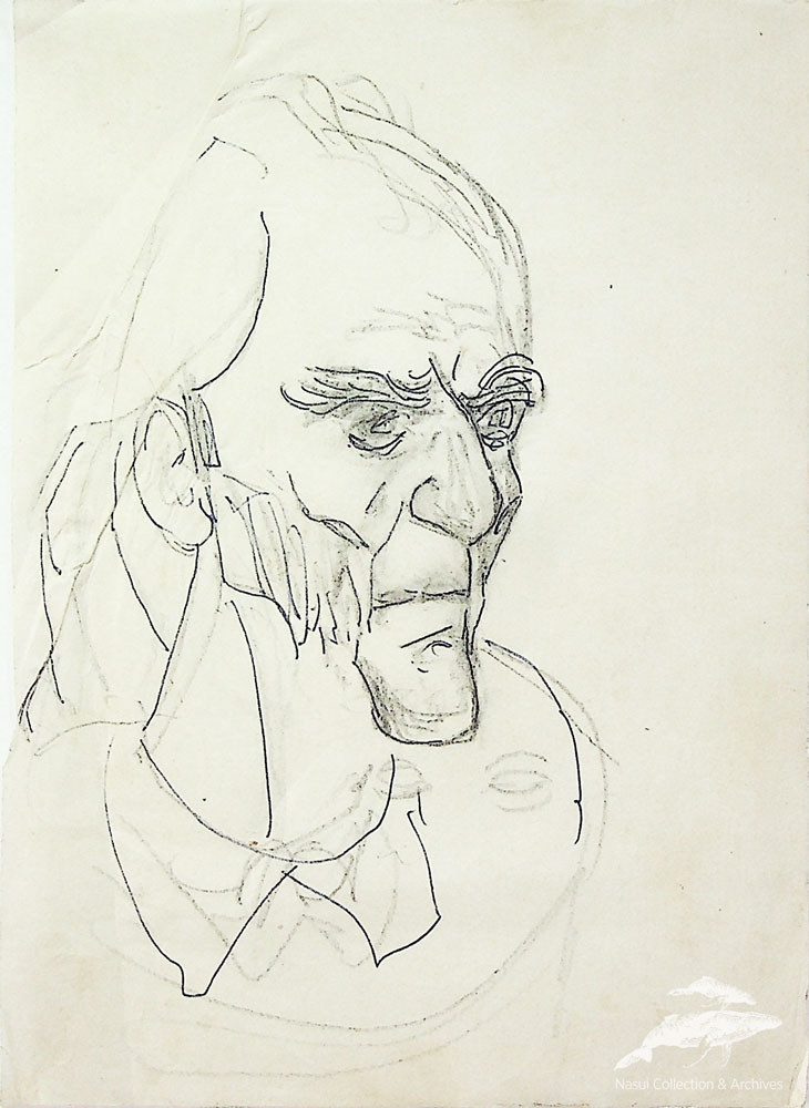 Gion Mihail, Portret de expresie, 21x15 cm