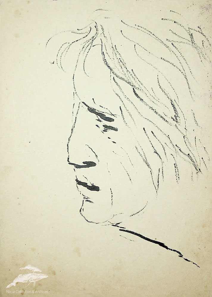 Gion Mihail, Portret de expresie, 24x17 cm