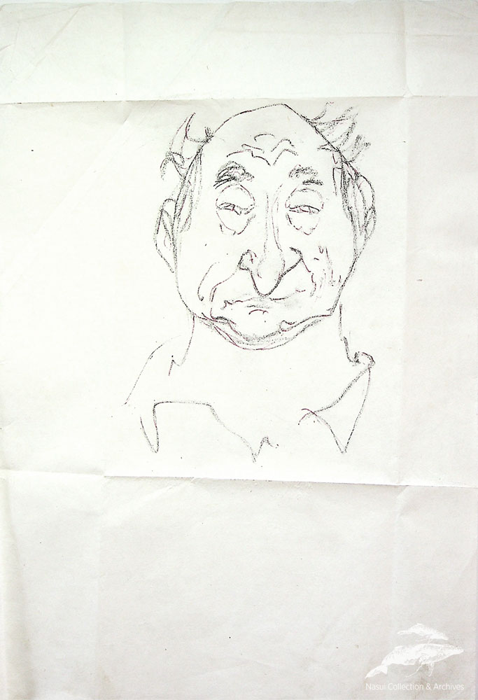 Gion Mihail, Portret de expresie, 29x21 cm