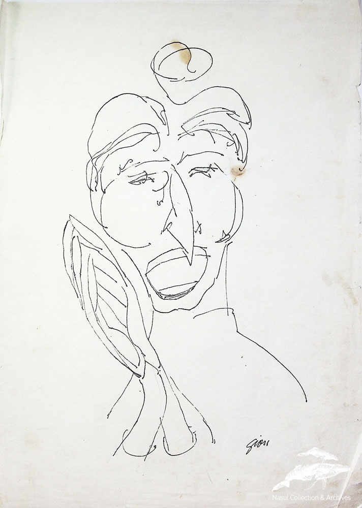 Gion Mihail, Portret de expresie 4, 30x21 cm