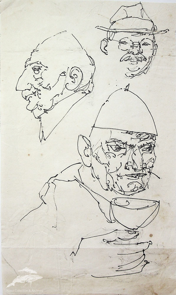 Gion Mihail, Portrete de expresie, 27x15,5 cm