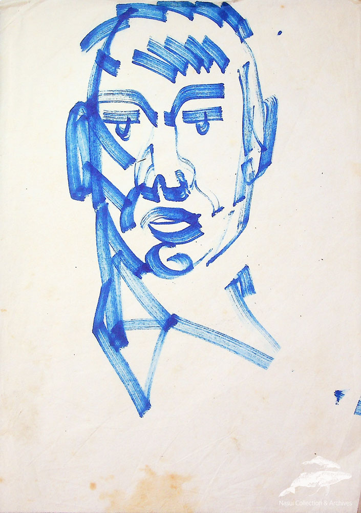 Gion Mihail, Schiță de portret 2, 30x21 cm