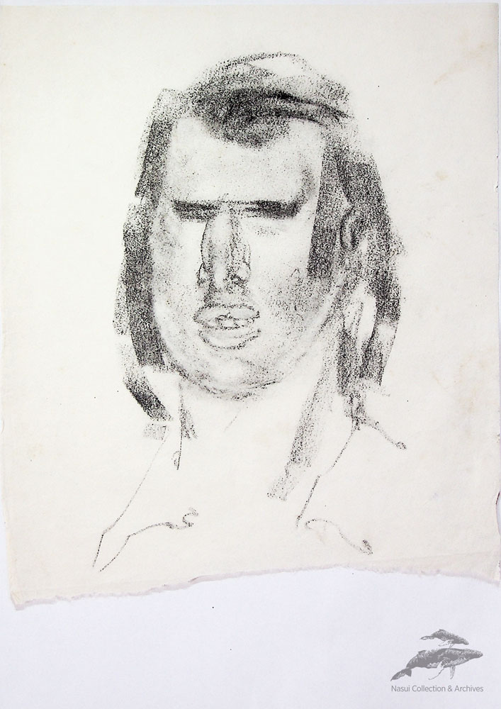 Gion Mihail, Schiță de portret 3, 30x21 cm
