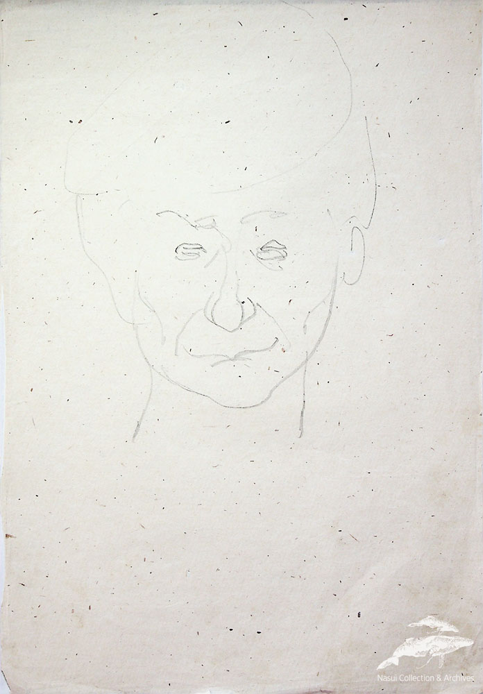 Gion Mihail, Schiță de portret, 30x21 cm (2)