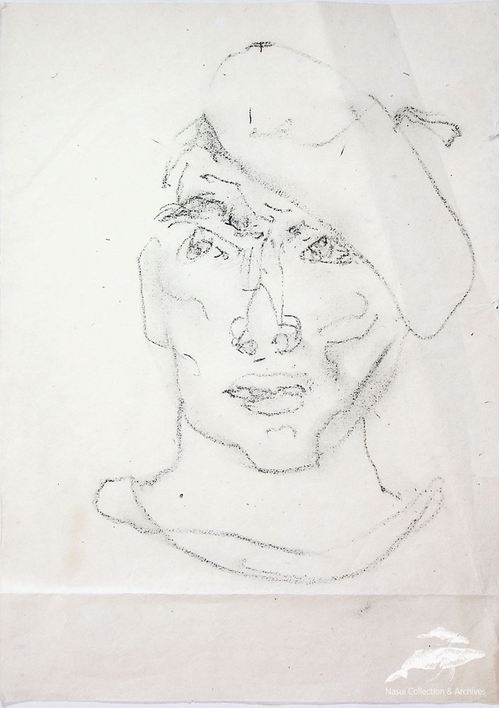 Gion Mihail, Schiță de portret 4, 30x21 cm