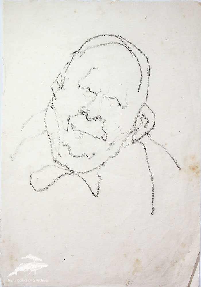 Gion Mihail, Schiță de portret 5, 30x21 cm
