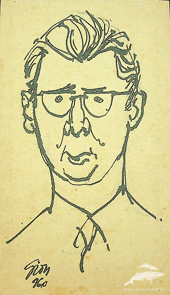 Gion Mihail, Scriitorul Alexandru Ceacovschi, 17x10 cm