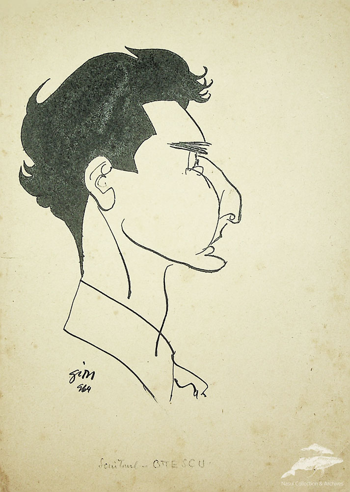 Gion Mihail, Scriitorul Ottescu, 24x17 cm