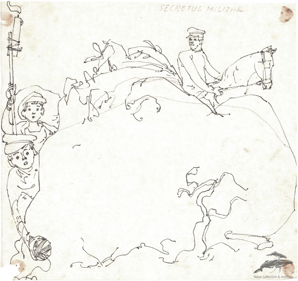 Gion Mihail, Secretul militar, 21x19,5 cm