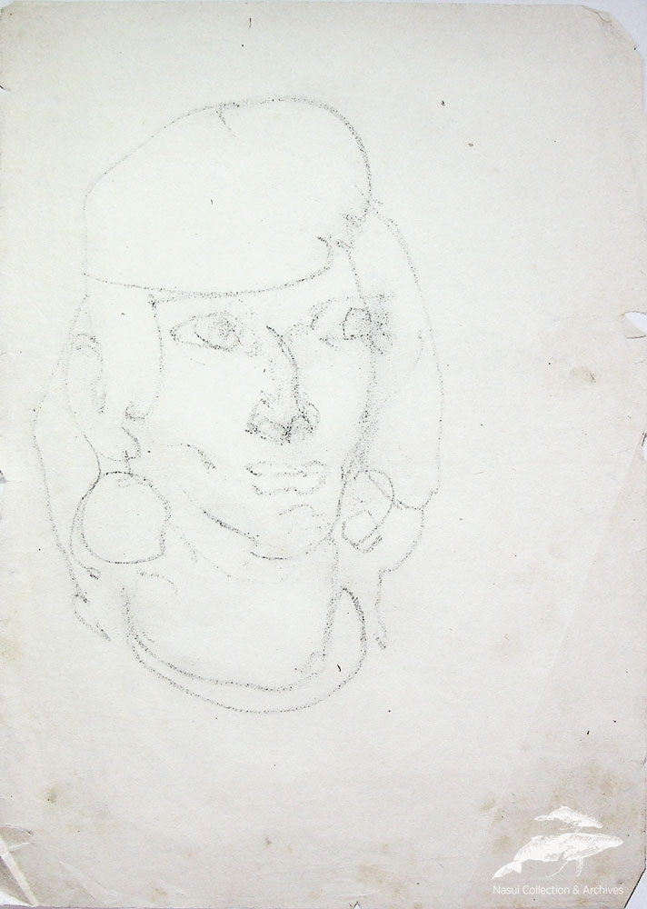 Gion Mihail, Studiu portret de doamnă, 29,5x21 cm (1)