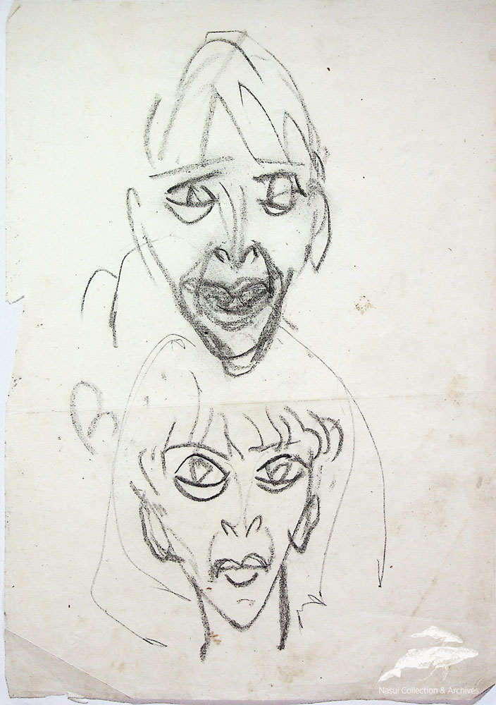 Gion Mihail, Studiu portret de doamnă, 29,5x21 cm (2)