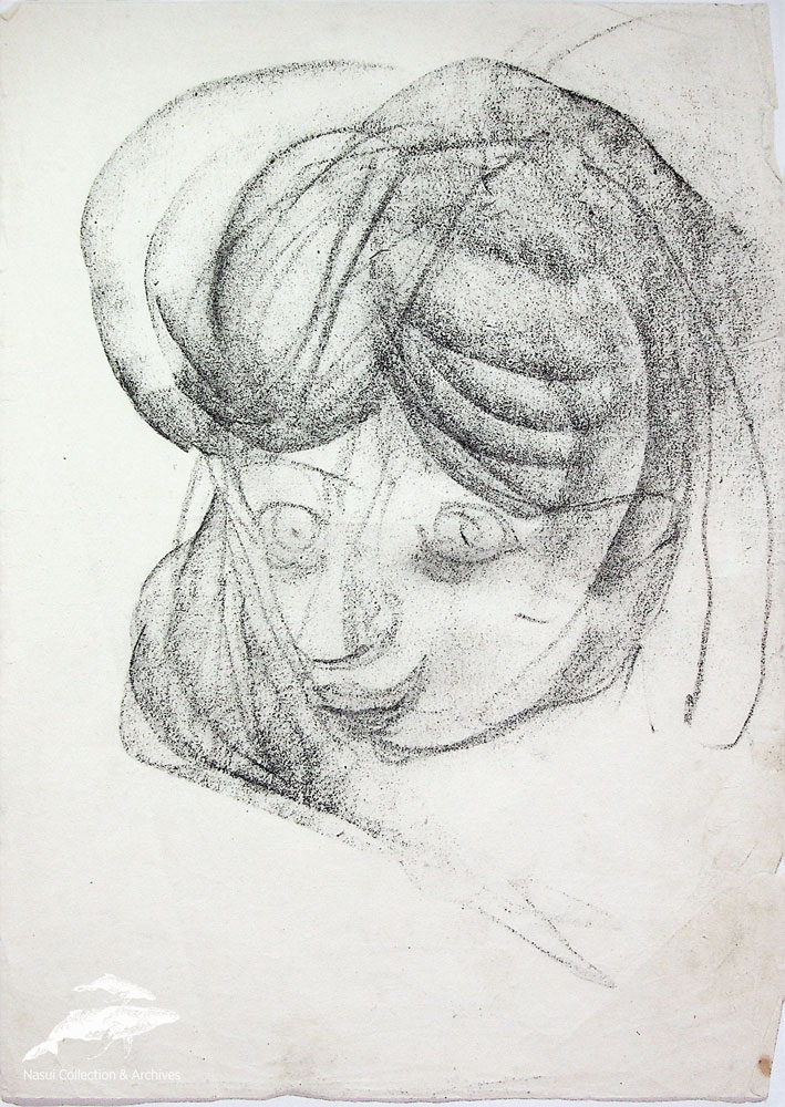 Gion Mihail, Studiu portret de doamnă, 29,5x21 cm (3)