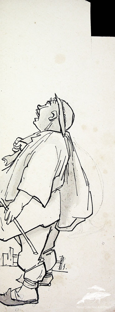 Gion Mihail, Țăran, 28,5x10,5 cm
