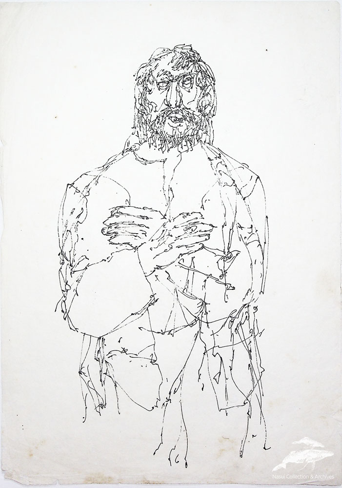 Gion Mihail. Ţăran, 29,5x21 cm