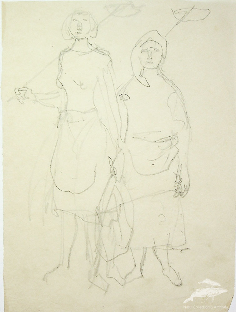 Gion Mihail, Ţărănci, 24,5x17 cm