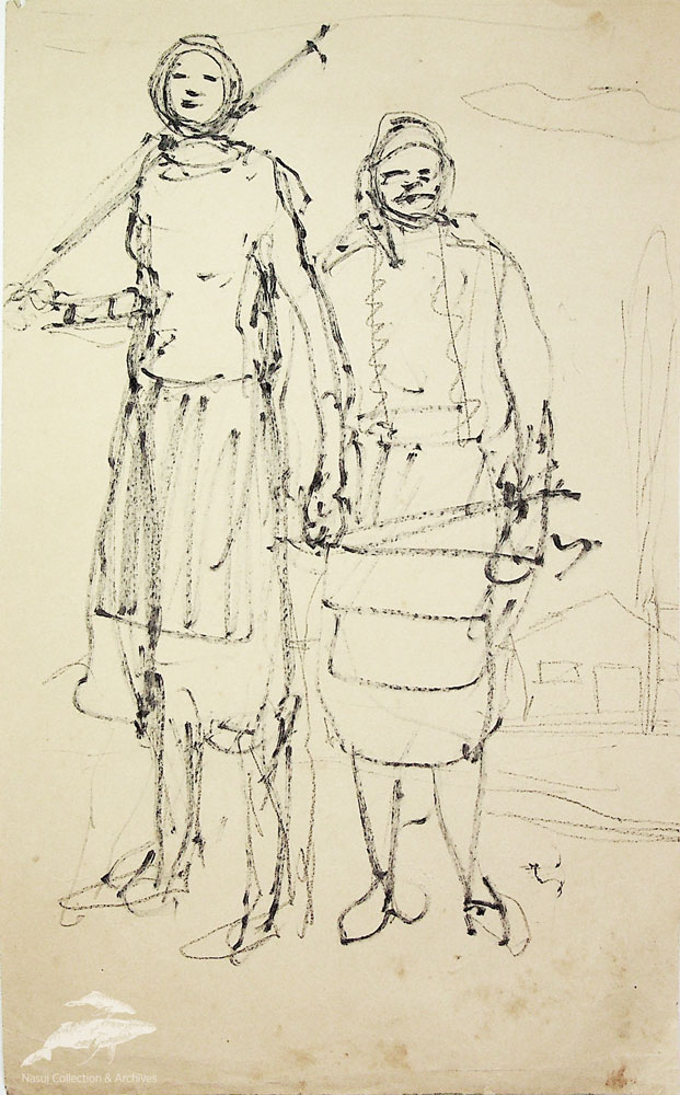 Gion Mihail, Ţărănci, 26,5x16,5 cm