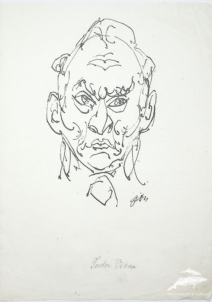 Gion Mihail, Tudor Vianu, 30x21 cm